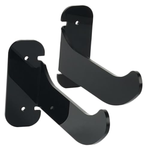 TOBBOMEY 2 Stück Multifunktionales Wandregal für Yogamatten Schwarzer Acrylhalter Stabiles Wasserfestes Aufbewahrungsregal für Yoga Trainingsbänder Platzsparende Fitness ausrüstung von TOBBOMEY