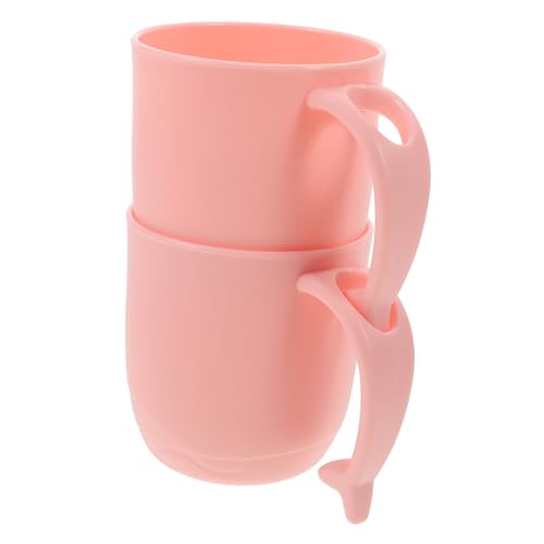 TOBBOMEY 2 Stück Mundspülungsbecher mit Delfin Griff aus Bruchfestem Stapelbar Platzsparend Hygienisch für Badezimmer und Reisen Komfortabel zu Greifen TOBBOMEY 2 Stück Mundspülungsbecher mit Delfin Griff aus Bruchfestem Stapelbar Platzsparend Hygienisch für Badezimmer und Reisen Komfortabel zu Greifen von TOBBOMEY