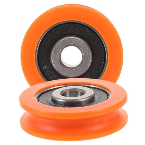 TOBBOMEY 2 Stück Nylon Rollen Ersatz Verschleißfest Rostbeständig Langlebig Kompatibel für Skateboard Scooter Rollschuhe von TOBBOMEY
