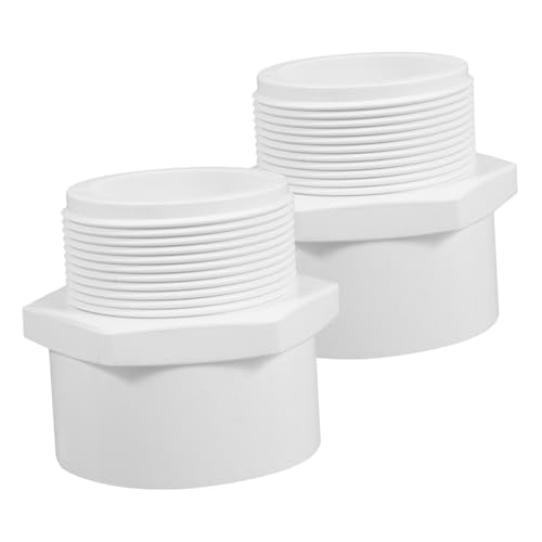 TOBBOMEY 2 Stück PVC Rohrverbinder Außengewinde Npt PVC Rohrkupplung Adapter für Kaltwasseranlagen Hohe Schlagfestigkeit Dicht mit Lösungsmittelkleber Geeignet für Bewässerung und TOBBOMEY 2 Stück PVC Rohrverbinder Außengewinde Npt PVC Rohrkupplung Adapter für Kaltwasseranlagen Hohe Schlagfestigkeit Dicht mit Lösungsmittelkleber Geeignet für Bewässerung und von TOBBOMEY