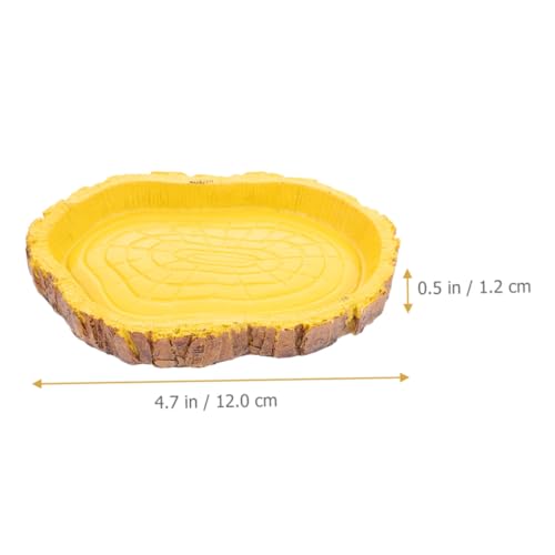 TOBBOMEY 2 Stück Reptilien Futter Wassernapf aus Resin für Schildkröten und Echsen Kompakte Terrarien Futterschale mit Auslaufsicherem Design Geeignet als Zubehör für Reptilienbecken und TOBBOMEY 2 Stück Reptilien Futter Wassernapf aus Resin für Schildkröten und Echsen Kompakte Terrarien Futterschale mit Auslaufsicherem Design Geeignet als Zubehör für Reptilienbecken und von TOBBOMEY