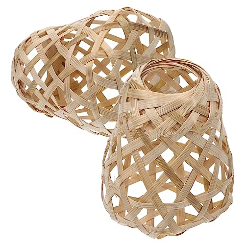 TOBBOMEY 2 Stück Retro Lampenschirm Klein Ersatz Abdeckung Für Tischlampe Deckenlampe Schlafzimmer Dekoration Raum TOBBOMEY 2 Stück Retro Lampenschirm Klein Ersatz Abdeckung Für Tischlampe Deckenlampe Schlafzimmer Dekoration Raum von TOBBOMEY
