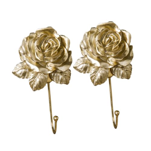 TOBBOMEY 2 Stück Rosaförmiger Wandhaken aus Resin und Legierung Dekorativer Handtuchhalter zum Bohren für Badezimmer Wohnzimmer Tür Vielseitig Verwendbar Langlebig und Kreativ Gestaltet TOBBOMEY 2 Stück Rosaförmiger Wandhaken aus Resin und Legierung Dekorativer Handtuchhalter zum Bohren für Badezimmer Wohnzimmer Tür Vielseitig Verwendbar Langlebig und Kreativ Gestaltet von TOBBOMEY