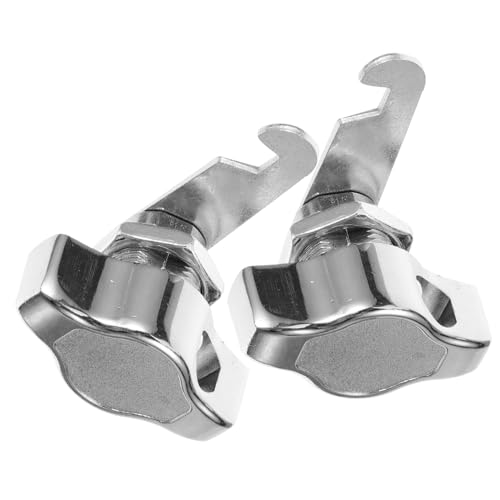 TOBBOMEY 2 Stück Schranktürschloss Metall Nockenschloss aus Zinklegierung Schlüsselloses Sicherheitsschloss für Schränke Briefkästen Vielseitig und Langlebig Einfache Handhabung von TOBBOMEY