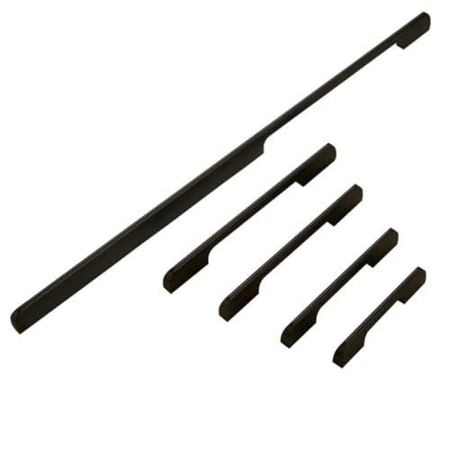 TOBBOMEY 2 Stück Schwarze Aluminiumlegierung Möbelgriffe Europäischer Stil Schrankgriffe für Kleiderschränke Langlebig Leicht Einfache Montage Modernes Design für Wohnmöbel TOBBOMEY 2 Stück Schwarze Aluminiumlegierung Möbelgriffe Europäischer Stil Schrankgriffe für Kleiderschränke Langlebig Leicht Einfache Montage Modernes Design für Wohnmöbel von TOBBOMEY