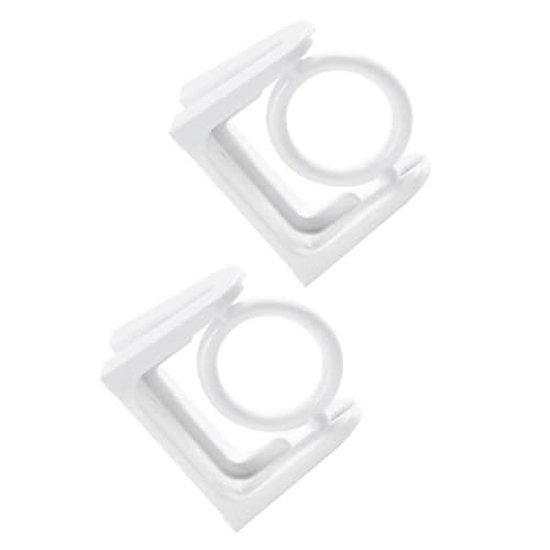 TOBBOMEY 2 Stück Selbstklebende Handtuchhalter aus Robustem Drehbare Wandmontierte Halterungen für Duschstangen Einfache Montage ohne Bohren Weiß Geeignet für Badezimmer und Haushalt TOBBOMEY 2 Stück Selbstklebende Handtuchhalter aus Robustem Drehbare Wandmontierte Halterungen für Duschstangen Einfache Montage ohne Bohren Weiß Geeignet für Badezimmer und Haushalt von TOBBOMEY