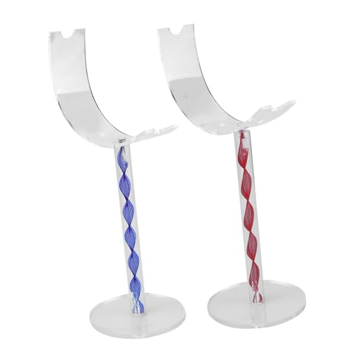 TOBBOMEY 2 Stück Teiliges Acryl Schuhdisplay Regal Transparent Farbverlauf Schuhhalter für Sandalen Stabile Umweltfreundliche Materialqualität für Einzelhandel und Zufällige Farbe von TOBBOMEY