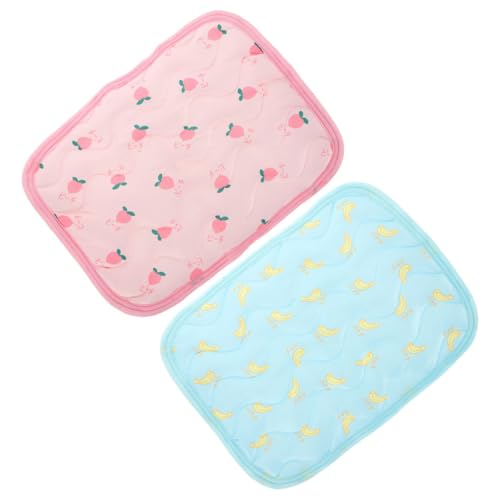 TOBBOMEY 2 Stück Teiliges Hamster Kühlkissen aus Robustem Faltbare Leichte Kühlmatten für Kleine Haustiere für Sommer Vielseitig Verwendbar in Käfig Auto Sofa und Zimmer TOBBOMEY 2 Stück Teiliges Hamster Kühlkissen aus Robustem Faltbare Leichte Kühlmatten für Kleine Haustiere für Sommer Vielseitig Verwendbar in Käfig Auto Sofa und Zimmer von TOBBOMEY