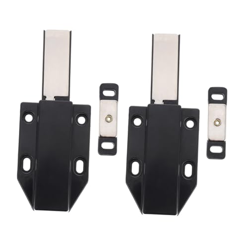 TOBBOMEY 2 Stück Teiliges Magnetisches Türschloss Möbelverschluss Push touch Schnapper Selbstschließend Geräuscharm für Küchen Schlafzimmermöbel von TOBBOMEY