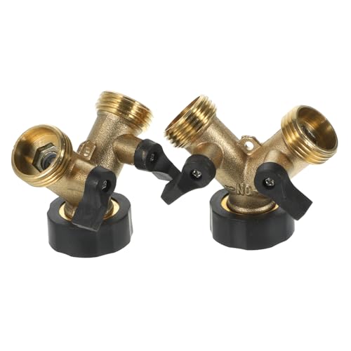 TOBBOMEY 2 Stück Teiliges Messing Gartenschlauch Verteiler Y Adapter Doppel Schlauchverbinder Wasserhahn für Garten Bewässerungssysteme Einfache Dicht und Langlebig TOBBOMEY 2 Stück Teiliges Messing Gartenschlauch Verteiler Y Adapter Doppel Schlauchverbinder Wasserhahn für Garten Bewässerungssysteme Einfache Dicht und Langlebig von TOBBOMEY