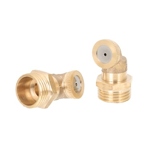 TOBBOMEY 2 Stück Teiliges Messing Nebeldüsen für Gartenbewässerung Feiner Sprühnebel Energiesparende Kühlung und Bewässerung für Gewächshaus Landwirtschaft Außenkühlung und von TOBBOMEY