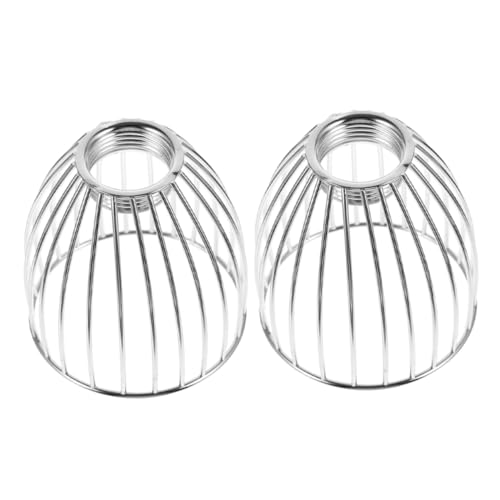 TOBBOMEY 2 Stück Teiliges Metall Pendelleuchten Schirm Vogelkäfig Design aus Eisenkunst Vintage Industrie Stil Kompatibel für Schlafzimmer und Esszimmer Hängeleuchten von TOBBOMEY