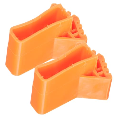 TOBBOMEY 2 Stück Teiliges Rutschfeste Gummifüße für Leitern Schützende Leiterbeinstopper für Teleskop Klappleitern Geräuschdämpfende Bodenschonende Leiterfußabdeckungen für Baustelle und von TOBBOMEY