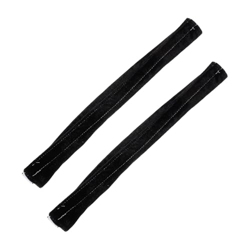 TOBBOMEY 2 Stück Teiliges Rutschfeste Türgriffschutzabdeckungen aus Schwarzem Material für Kühlschrank Mikrowelle Ofen und Küchenschränke Waschbar Langlebig und Einfach zu Montieren von TOBBOMEY