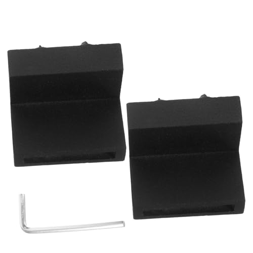 TOBBOMEY 2 Stück Teiliges Scheunentor Türstopper aus Robustem Aluminiumlegierung Korrosionsbeständig Verstellbar mit Verhindert Türherausrutschen für Schiebetürschienen von TOBBOMEY
