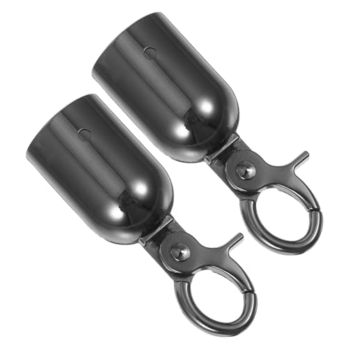 TOBBOMEY 2 Stück Teiliges Seilendkappen mit Haken Metallverbinder Robustes Stopper Design für Geländer und Absperrungen Schnelles Befestigen Schützt Seilenden vor Abrieb und Verschleiß von TOBBOMEY