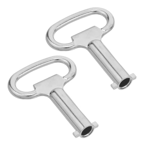 TOBBOMEY 2 Stück Teiliges Zinklegierung Multifunktions schaltschrankschlüssel für Gas Wasserzähler Heizkörper Entlüftung Ventil Radiator Bleeder Key für Elektriker Installateure von TOBBOMEY