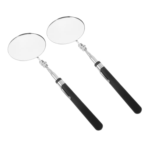 TOBBOMEY 2 Stück Teleskop Inspektionsspiegel Auto Inspektionsspiegel Für Fahrzeugmechaniker Ausziehbarer Spiegel von TOBBOMEY
