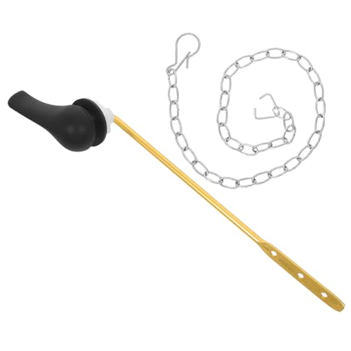 TOBBOMEY 2 Stück Toilettengriff Ersatzset in Schwarz mit Flapperketten aus Aluminium Langlebig und Korrosionsbeständig für Frontmontage Wc-spülung Einfache Montage für Badezimmer TOBBOMEY 2 Stück Toilettengriff Ersatzset in Schwarz mit Flapperketten aus Aluminium Langlebig und Korrosionsbeständig für Frontmontage Wc-spülung Einfache Montage für Badezimmer von TOBBOMEY