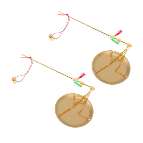 TOBBOMEY 2 Stück Tragbare Kupfer Präzise Handwaage für Kräuter Küchenbäckerei Vintage Chinesische Traditionelle Design Gewichtswaage von TOBBOMEY