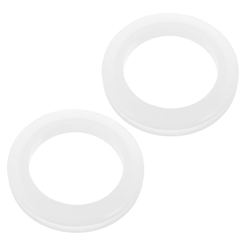 TOBBOMEY 2 Stück Transparenter Tischschirmring Outdoor Dichtungsring Sonnenschirmlochring Windstabil Ersatzteil für Patio Garten Terrassentisch Geeignet von TOBBOMEY