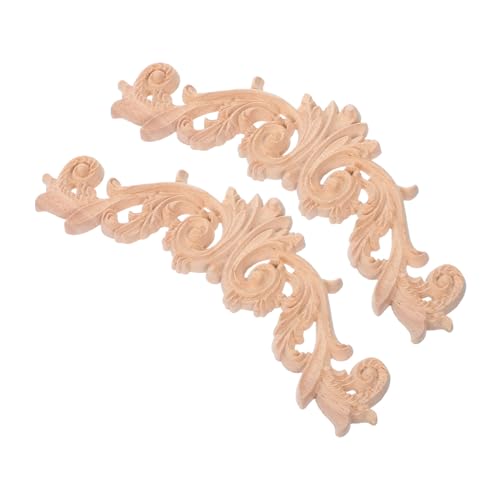 TOBBOMEY 2 Stück Unlackierte Holzornamente Geschnitzte Holzapplikationen für Möbel Tür Schrank Kommode DIY Dekor Elegante Blumige Eckverzierung Vintage Holzpaneele für Wand und Möbel TOBBOMEY 2 Stück Unlackierte Holzornamente Geschnitzte Holzapplikationen für Möbel Tür Schrank Kommode DIY Dekor Elegante Blumige Eckverzierung Vintage Holzpaneele für Wand und Möbel von TOBBOMEY
