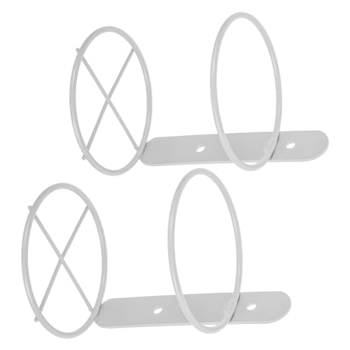 TOBBOMEY 2 Stück Wandmontiertes Weinregal Metall Weiß Hängender Weinflaschenhalter für Küche Bar Vertikales Display und Aufbewahrung Modernes Design Einfache Installation Platzsparend und von TOBBOMEY