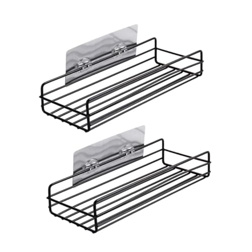 TOBBOMEY 2 Stück Wandregal Badezimmer Aufbewahrungsregal Selbstklebend Ohne Bohren Robust Lüftungsdesign Eckregal Platzsparend Für Küche Bad TOBBOMEY 2 Stück Wandregal Badezimmer Aufbewahrungsregal Selbstklebend Ohne Bohren Robust Lüftungsdesign Eckregal Platzsparend Für Küche Bad von TOBBOMEY