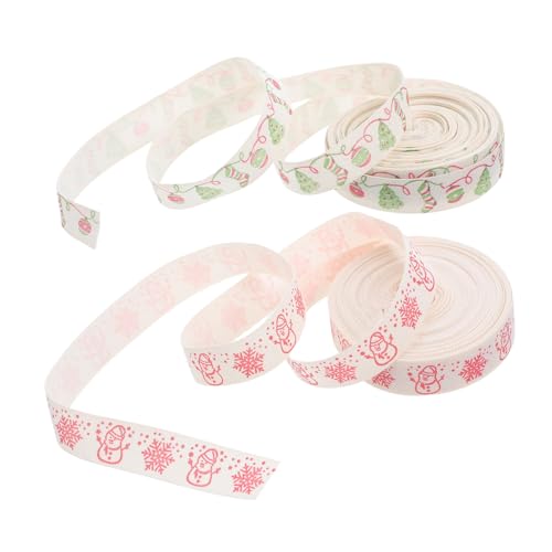 TOBBOMEY 2 Stück Weihnachtliche Baumwollbänder Schneemann Schneeflockenmuster Farbecht Wiederverwendbar Breit Lang für Geschenkverpackung Weihnachtsbaum Kranzdekoration TOBBOMEY 2 Stück Weihnachtliche Baumwollbänder Schneemann Schneeflockenmuster Farbecht Wiederverwendbar Breit Lang für Geschenkverpackung Weihnachtsbaum Kranzdekoration von TOBBOMEY