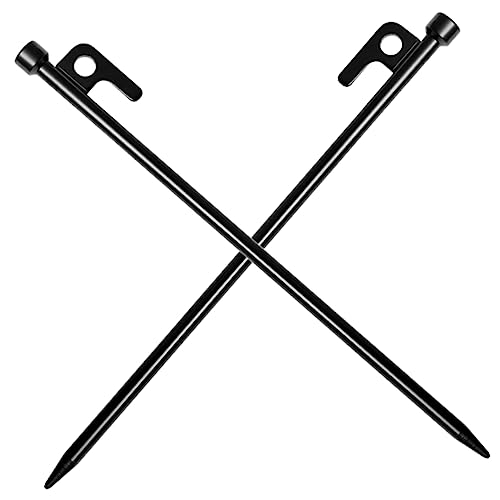 TOBBOMEY 2 Stück Zwei Robuste Zeltheringe Metall Wiederverwendbare Erdnägel für Camping Stabiler Halt und Einfache Handhabung für Zelte und Sonnenschutz TOBBOMEY 2 Stück Zwei Robuste Zeltheringe Metall Wiederverwendbare Erdnägel für Camping Stabiler Halt und Einfache Handhabung für Zelte und Sonnenschutz von TOBBOMEY