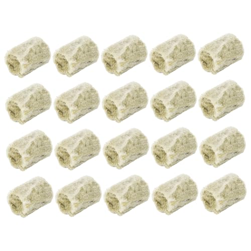 TOBBOMEY 20 Stück Steinwolle Anzuchtplugs für Hydroponische Pflanzenvermehrung Bodenlose Kultur Gleichmäßiges Wachstum für Aussaat und Stecklinge von TOBBOMEY