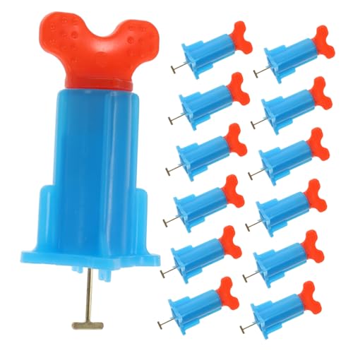 TOBBOMEY 20 Stück Teiliges Fliesen nivelliersystem mit Verstellbarem Höhenregler Vibrations nivellierwerkzeug für Wand Bodenfliesen Fliesennivellierer Einfaches Verlegen Geeignet für von TOBBOMEY