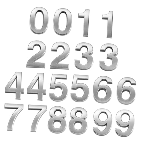 TOBBOMEY 20 Stück Teiliges Hausnummern aus Robustem Abs Rostfrei und Formbeständig Selbstklebend als Türnummern für Wohnungen Büros Hotels und Klassenzimmer Einfache Montage TOBBOMEY 20 Stück Teiliges Hausnummern aus Robustem Abs Rostfrei und Formbeständig Selbstklebend als Türnummern für Wohnungen Büros Hotels und Klassenzimmer Einfache Montage von TOBBOMEY