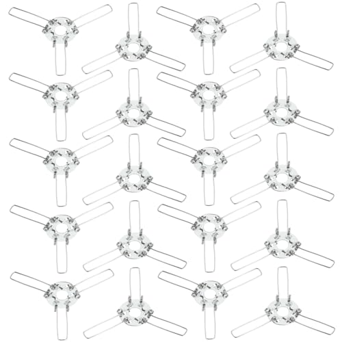 TOBBOMEY 20 Stück Teiliges Lampenschirm Federclip Langlebige Eisenfeder Befestigungsklammern Einfache Installation Kompatibel für DIY Lampenschirm Zubehör für Pendelleuchten und von TOBBOMEY