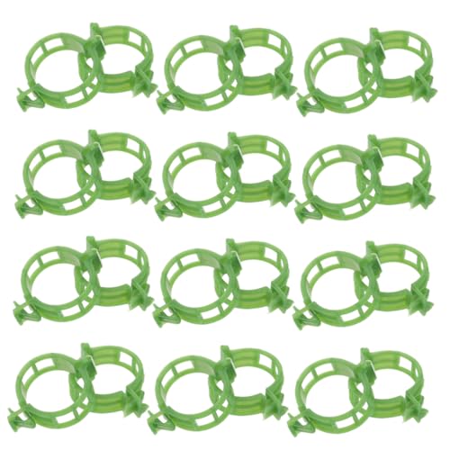 TOBBOMEY 200 Stück Pflanzenhalter Clips aus Wetterbeständigem PP Runde Klammern zur Sicheren Fixierung von Tomaten und Kletterpflanzen Robust und Vielseitig für Indoor und Outdoor Garten von TOBBOMEY