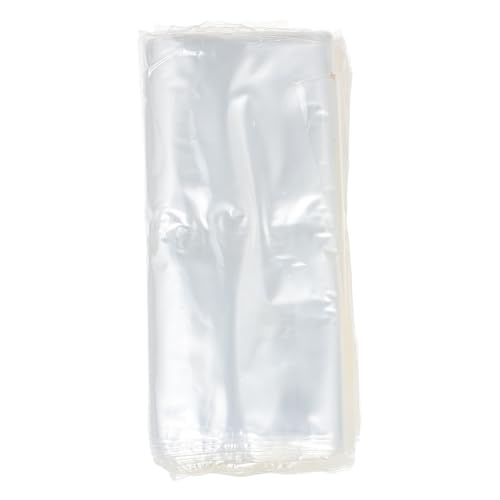 TOBBOMEY 200 Stück Pof Schrumpffolie Schrumpfbeutel Transparent Verpackungsfolie für Geschenke Lebensmittel Aufbewahrung und Versand Kunststoff Schrumpffilm von TOBBOMEY