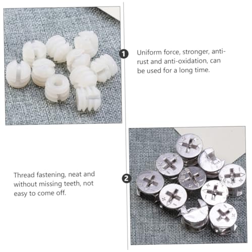 TOBBOMEY 24 Sätze Teiliges Schwerlast Cam Fittings Möbelverbinder Dübel Schrauben für Möbelplatten Verbindung Büro Schrankmontage Ersatzteile TOBBOMEY 24 Sätze Teiliges Schwerlast Cam Fittings Möbelverbinder Dübel Schrauben für Möbelplatten Verbindung Büro Schrankmontage Ersatzteile von TOBBOMEY