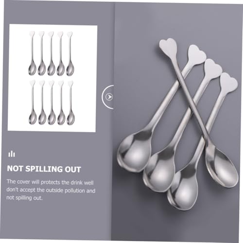TOBBOMEY 24 Stück Teiliges Edelstahl Kaffeelöffel mit Herzform Ergonomisch Geformt Rostfrei Spülmaschinenfest für Kaffee Dessert und Kuchen Langlebig und Wiederverwendbar TOBBOMEY 24 Stück Teiliges Edelstahl Kaffeelöffel mit Herzform Ergonomisch Geformt Rostfrei Spülmaschinenfest für Kaffee Dessert und Kuchen Langlebig und Wiederverwendbar von TOBBOMEY