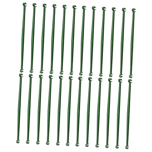 TOBBOMEY 24 Stück Teiliges Kunststoff Verbindungsstäbe Leicht Verschleißfest Flexibel Einsetzbar als Rankhilfe für Tomaten Gurken und Kletterpflanzen im Garten von TOBBOMEY