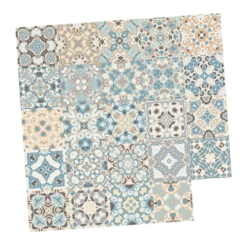 TOBBOMEY 24Stücke Selbstklebende Fliesenaufkleber Retro Mosaik Wanddeko für Schlafzimmer und Wohnzimmer Abnehmbar und Installieren TOBBOMEY 24Stücke Selbstklebende Fliesenaufkleber Retro Mosaik Wanddeko für Schlafzimmer und Wohnzimmer Abnehmbar und Installieren von TOBBOMEY