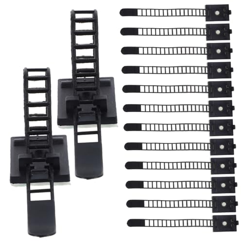 TOBBOMEY 25 Stck Teiliges Verstellbare Kabelclips mit Starkem Klebeverschluss Flexible Kabelbinder für Kabelmanagement und Drahtorganisation zu Hause Büro und Schreibtisch Vielseitig und TOBBOMEY 25 Stck Teiliges Verstellbare Kabelclips mit Starkem Klebeverschluss Flexible Kabelbinder für Kabelmanagement und Drahtorganisation zu Hause Büro und Schreibtisch Vielseitig und von TOBBOMEY