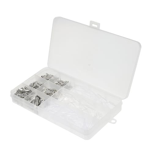 TOBBOMEY 270 Stück Teiliges Flachstecker mit Männlichen und Weiblichen Steckverbindern Isolierende Nylonhülsen Wärmeisolierend Kompakt Inklusive Aufbewahrungsbox für Professionelle Elektro von TOBBOMEY