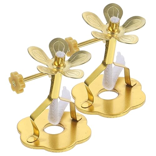 TOBBOMEY 2Stücke Dochthalter für Öllampen Lampe Buddha Zubehör Hochwertige und Langlebige Dochtständer für Heimdekoration und Veranstaltungen TOBBOMEY 2Stücke Dochthalter für Öllampen Lampe Buddha Zubehör Hochwertige und Langlebige Dochtständer für Heimdekoration und Veranstaltungen von TOBBOMEY