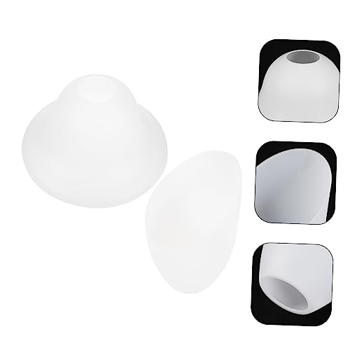 TOBBOMEY 2Stücke Hufeisenförmige Kunststofflampenschirme Weiße Lampenabdeckung für Hängende und Tischlampen für DIY Projekte Langlebig und Installieren von TOBBOMEY