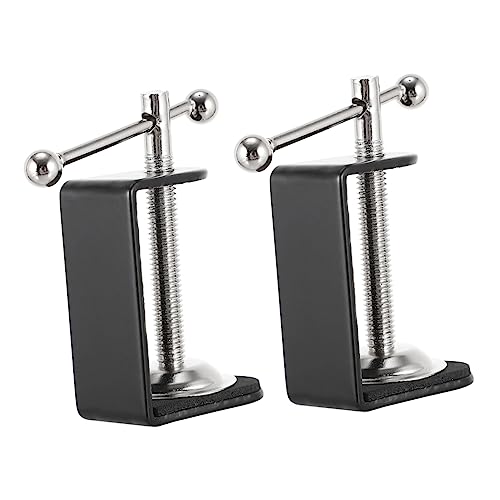 TOBBOMEY 2Stücke Tischmontage C Klemmen Verstellbare Halteklammern für Mikrofon Stabile Installation Langlebige Metallbasis für Flache Oberflächen für Schreibtisch TOBBOMEY 2Stücke Tischmontage C Klemmen Verstellbare Halteklammern für Mikrofon Stabile Installation Langlebige Metallbasis für Flache Oberflächen für Schreibtisch von TOBBOMEY