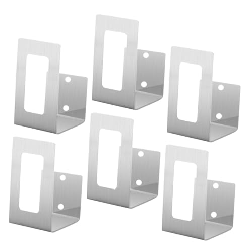 TOBBOMEY 3 Paare Edelstahl Wandmontierter Topfdeckelhalter Rostfrei Organizer für Töpfe Pfannen Küchenwand Halter Multifunktional Platzsparend Leicht Montierbar von TOBBOMEY