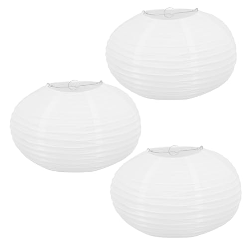 TOBBOMEY 3 Stück Faltbare Papier lampenschirme Dekorative Hängende Lampenschirme für Party Wohnraumdeko Vielseitig Einsetzbar Einfach zu Montieren und Transportieren von TOBBOMEY