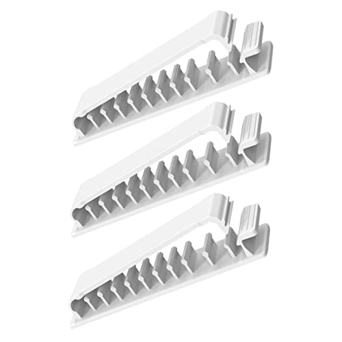 TOBBOMEY 3 Stück Kabelhalter Clips Selbstklebende Kabelmanagement Lösungen für Schreibtische USB Organizer Verstellbarer Kabelfixierer Weiß für Ladekabel und Bürobedarf TOBBOMEY 3 Stück Kabelhalter Clips Selbstklebende Kabelmanagement Lösungen für Schreibtische USB Organizer Verstellbarer Kabelfixierer Weiß für Ladekabel und Bürobedarf von TOBBOMEY