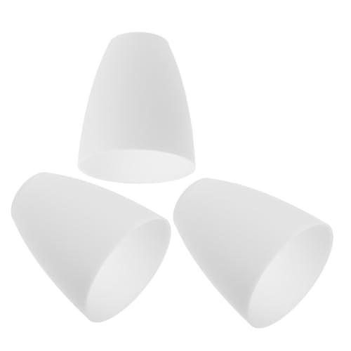 TOBBOMEY 3 Stück Plastik Lampenschirm Robuste Kunststoff Lampenschirme mit Mittelloch Einfache Montage Vielseitig für Tischlampen und Deckenleuchten Pflegeleicht Modernes Design für von TOBBOMEY