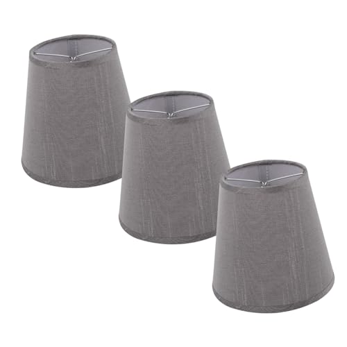 TOBBOMEY 3 Stück Stoff Lampenschirme Modell Ersatz Lampenschirm Abdeckung für Tisch Stehlampe Einfache Montage Langlebiges Material Geeignet für Wohnzimmer Schlafzimmer von TOBBOMEY